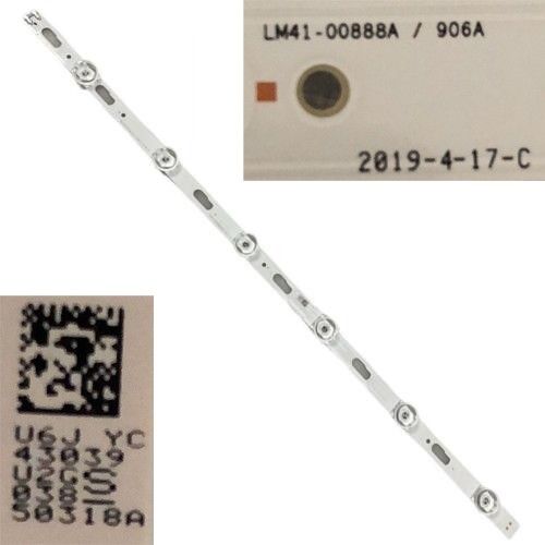 Tira 6 Leds Samsung UE50TU8005K LM41-00888A / 906A BN96-50318A swap de desmontaje