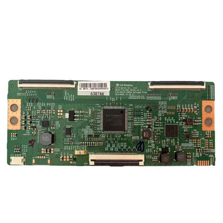 Placa T-Con HITACHI 43HAK5751 43 6871L 6870C-0805A V19_UHD_TM120_v0.3