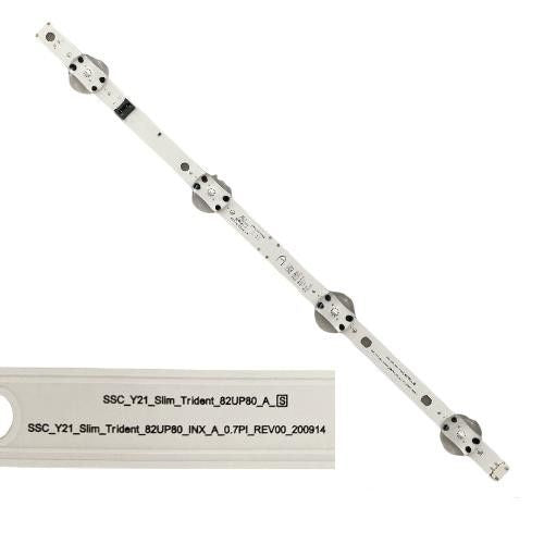 Tira 4 Leds LG 82UP80006LA SSC_Y21_Slim_Trident_82UP80_A_S swap de desmontaje TYPE A