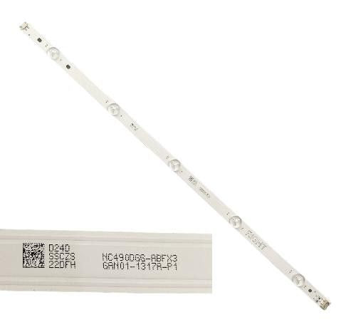 Tira 5 leds NC490DGG-ABFX3, GAN01-1317A-P1 LG 49UK6470PLC