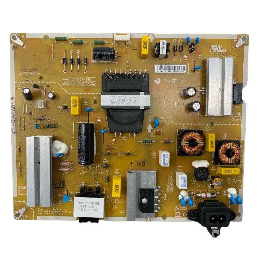 Fuente de Alimentacion LG 65UP75006LF LGP65T-20U1 EAX69083102(1.0) EAY65769223