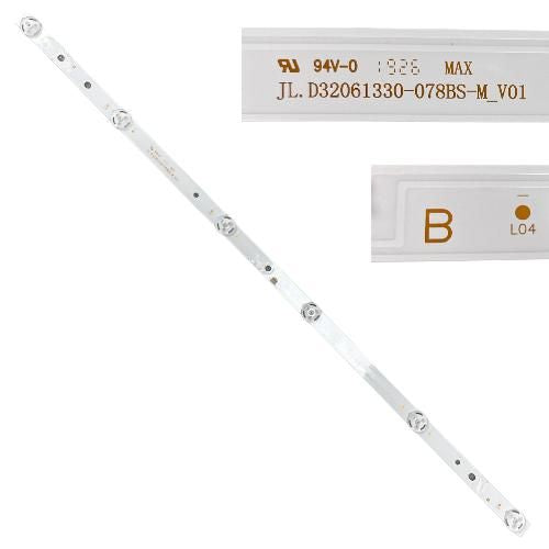 Tira 6 leds Hitachi 32HE2100 JL.D32061330-078BS-M_V01 TYPE B swap / usado