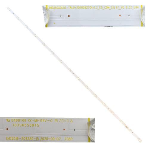 Tira 16 leds Hisense 55U71QF E466169 XY-MH 303SH550045 swap de desmontaje