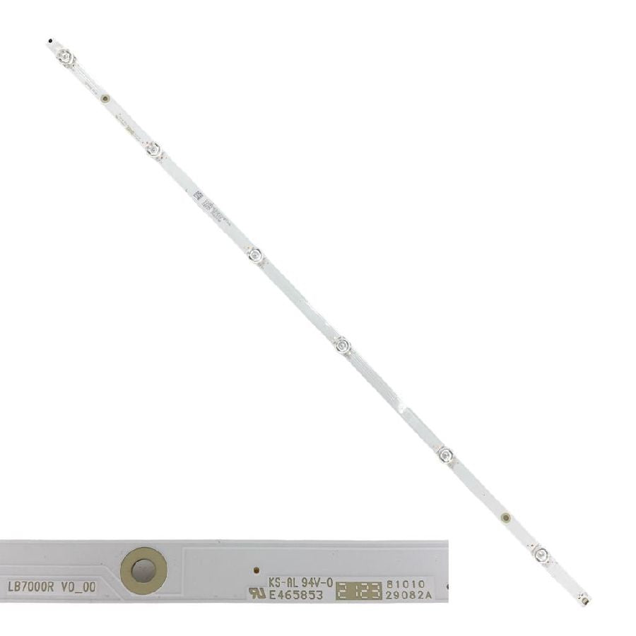Tira 6 leds PHILIPS 65PUS7363/12 LB7000R V0_00 E465853 swap de desmontaje