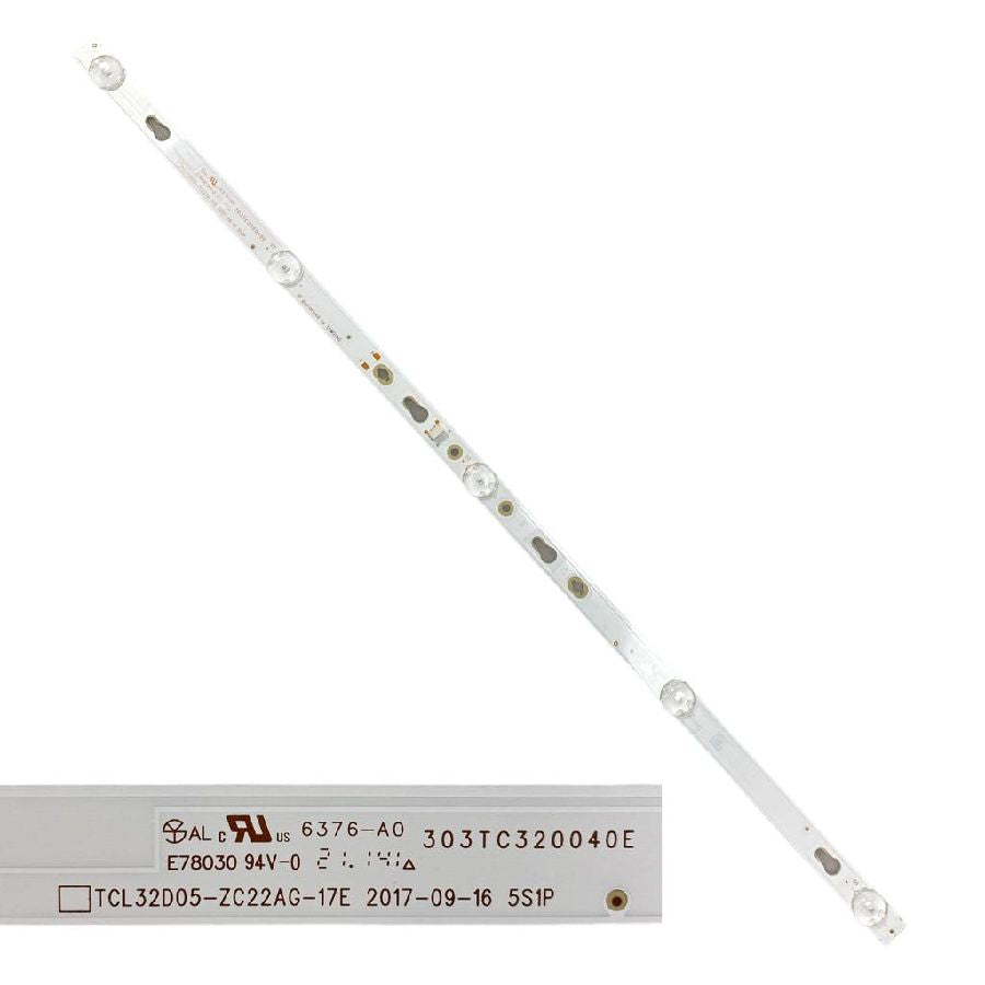 Tira 5 LEDS XIAOMI L32M5-5ASP TCL32D05-ZC22AG-17E 303TC320040E swap / de desmontaje