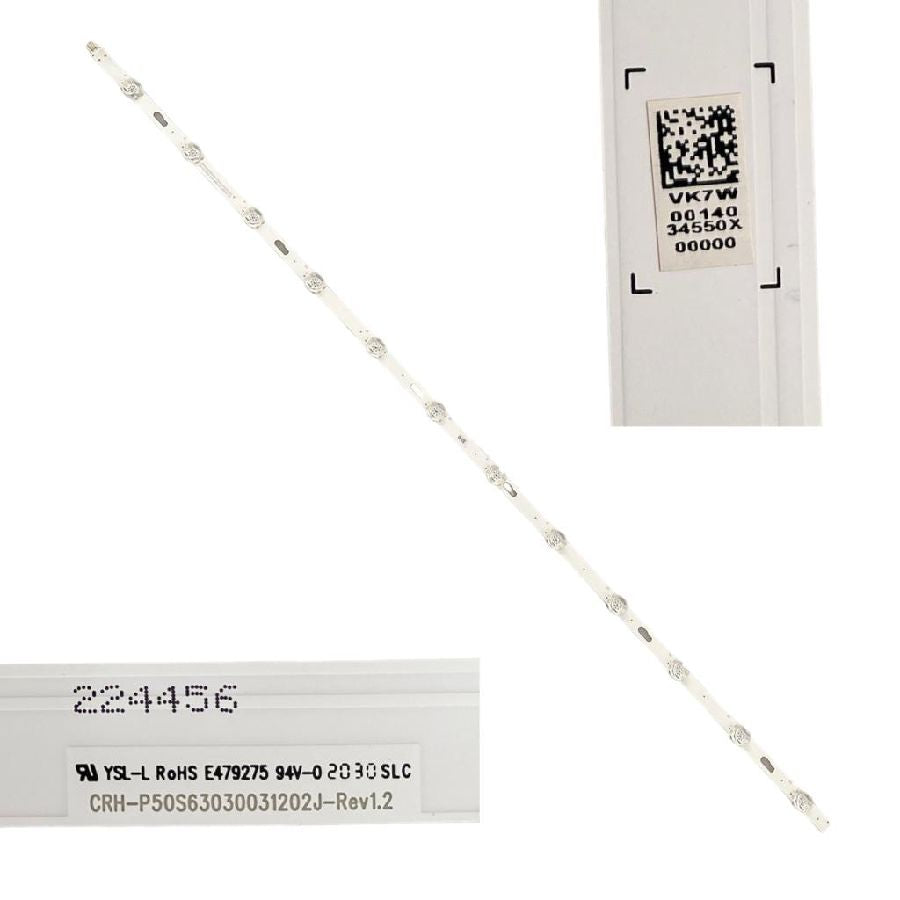 Tira 12 Leds Samsung UE50TU8005K BN96-34550X CRH-P50S63030031202J-Rev1.2 swap de desmontaje