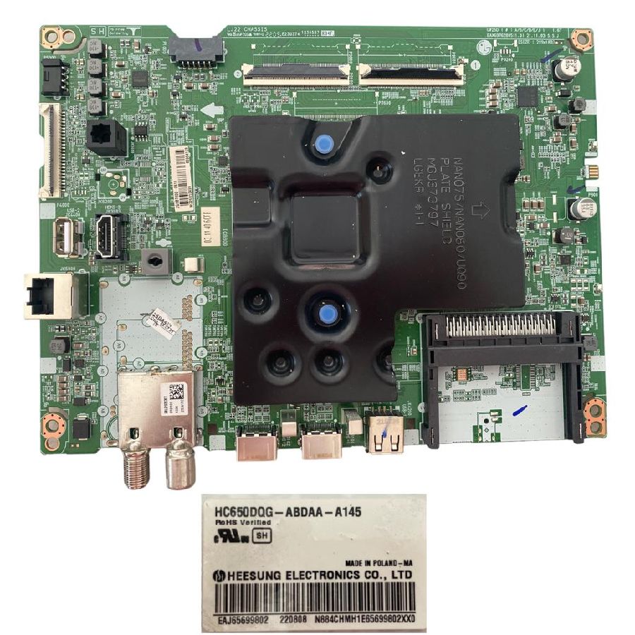 Placa Main LG 65NANO766QA EAX69762805(1.0) HC650DQG-ABDAA-A145