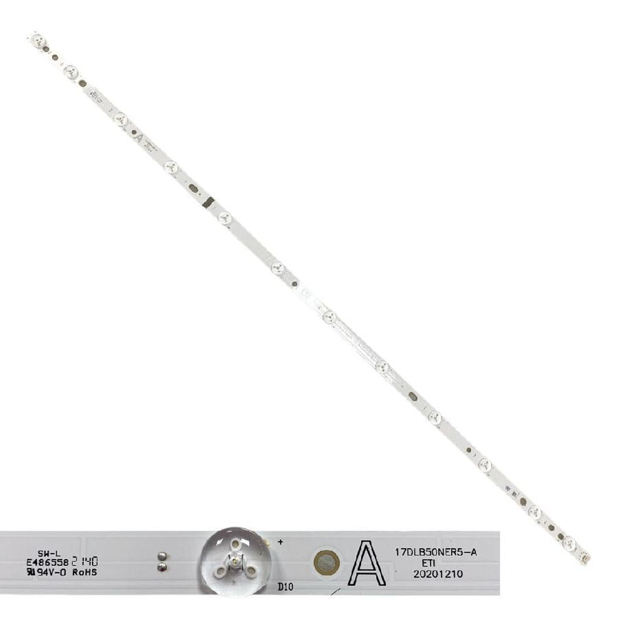 Tira 12 Led Toshiba 50UF3D63DA Type A 17DLB50NER5-A