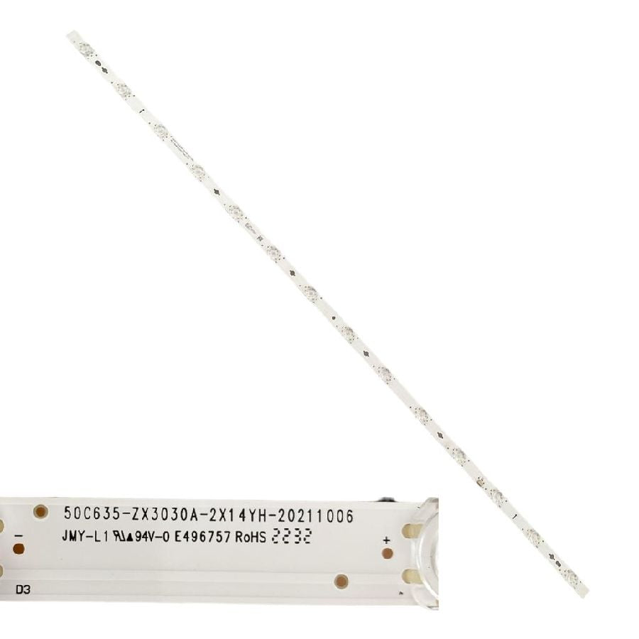 Tira 14 leds TCL 50C639 50C635-ZX3030A-2X1YH-20211006