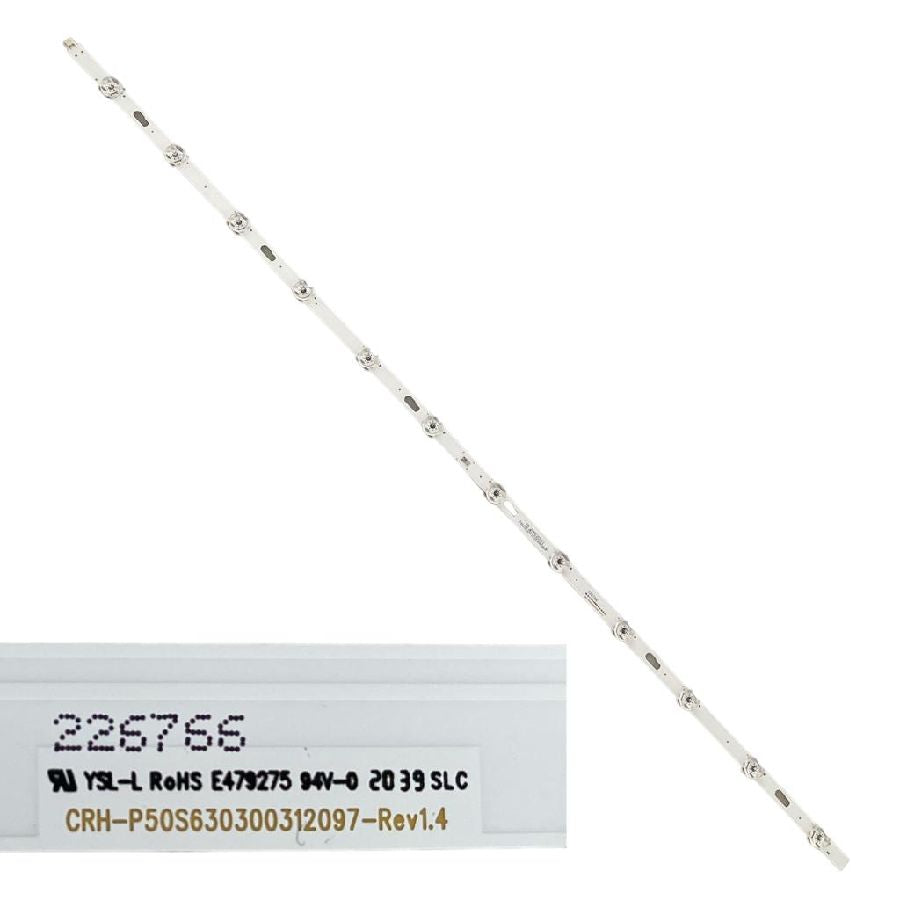 Tira 12 Leds Samsung UE50TU8005K BN96-55250X CRH-P50S630300312097-Rev1.4 swap de desmontaje