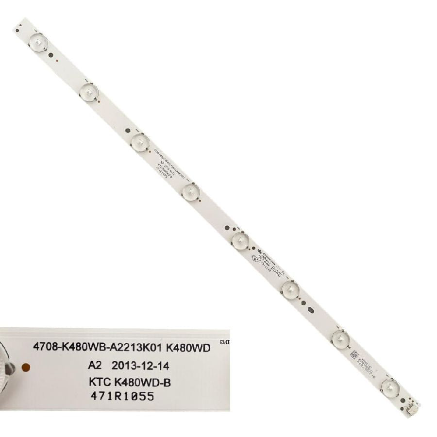 Tira 8 leds PHILIPS 48PFA4609/00 KTC K480WD-b 4708-K480Wb-A2213K01