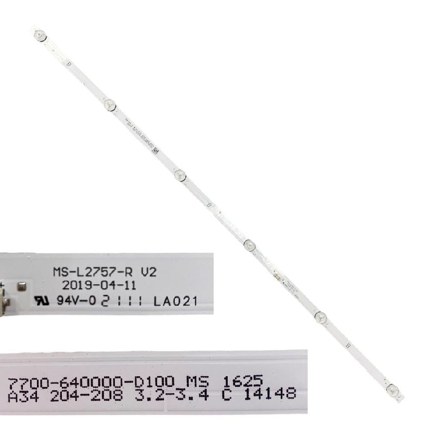 Tira 7 LED AIWA LED406FHD MS-L2757-R TYPE B 7700-640000-D100 MS 1625
