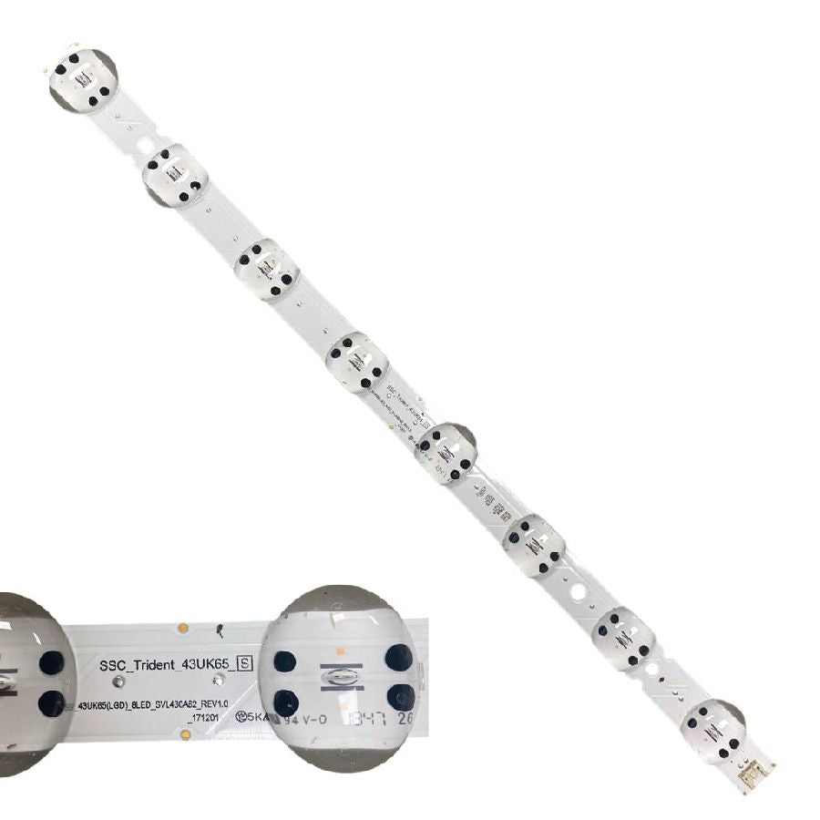 Tira 8 Leds LG 43UK6750PLD SSC_Trident_43UK65_S REV1.0