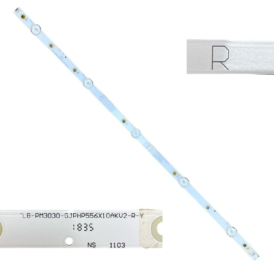 Tira 5 leds Philips 55PUS6703/12 LB-PM3030 LB-PM3030-GJPHP556X10AKV2-R-Y TYPE R (SWAP)