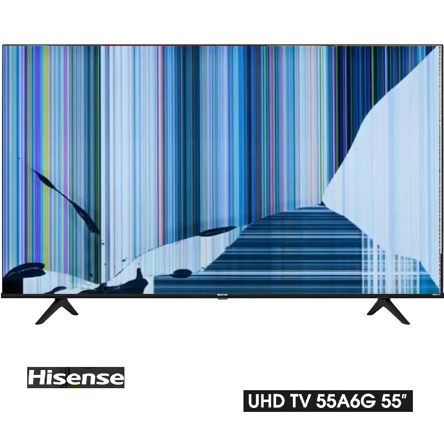 Hisense 55A6EG, NUEVOS, Con pantalla - panel rota, para despiece. SIN MANDO A DISTANCIA.