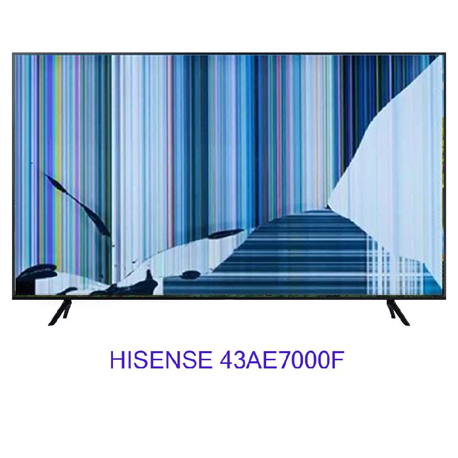 HISENSE 43AE7000F, NUEVOS, Con pantalla - panel rota, para despiece. SIN MANDO A DISTANCIA.
