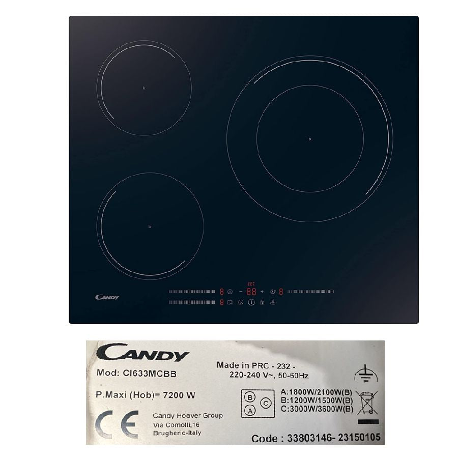 Despiece vitrocerámica Candy CI633MCBB