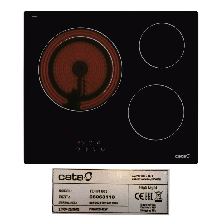 Despiece vitrocerámica Cata TDHN 603