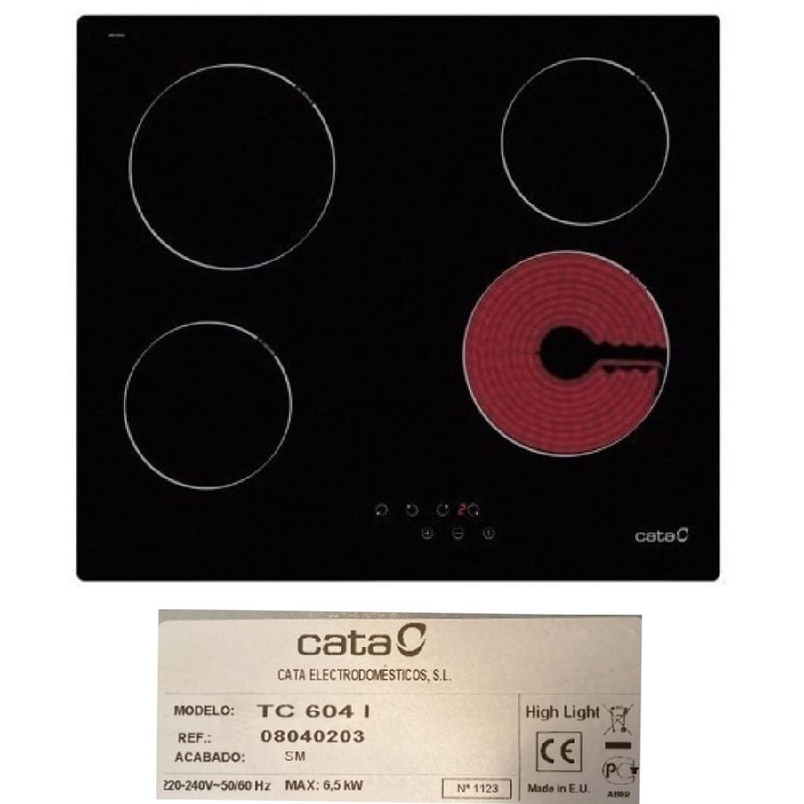 Despiece vitrocerámica Cata TC 604 I