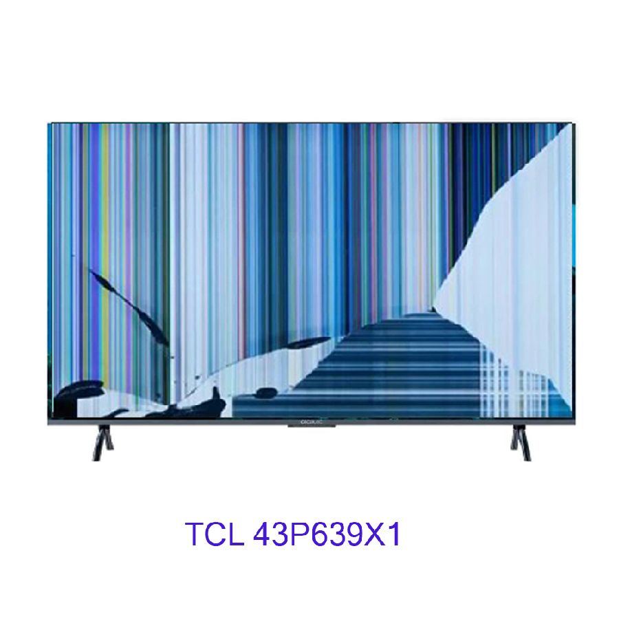 TCL 43P639X1, NUEVO, Con pantalla - panel rota, para despiece. SIN MANDO A DISTANCIA.