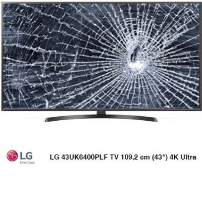 LG 43UK6400PLF, NUEVOS, Con pantalla - panel rota, para despiece. SIN MANDO A DISTANCIA.
