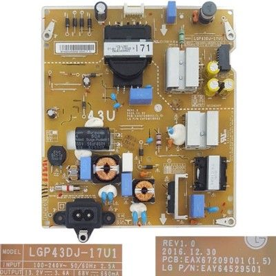 Fuente de Alimentacion LG 43UK6400PLF EAX67209001(1.5) LGP43DJ-17U1