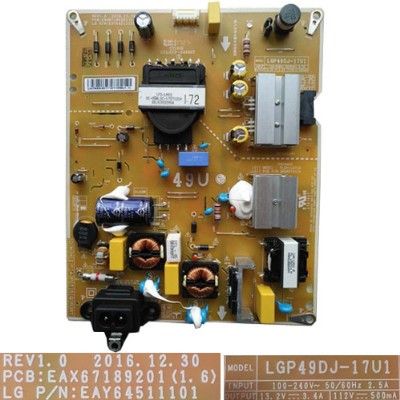 Fuente de Alimentación LG EAX67189201 (1.6) EAY64511101 LGP49DJ-17U1, LG 49UK6300MLB