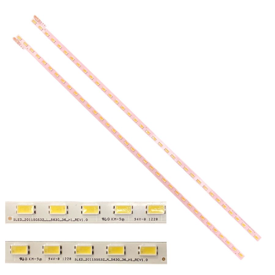 Kit 2 Tiras LedS Toshiba 32RL938 SLED_2011SGS32_L_5630_36_H1_REV1.0