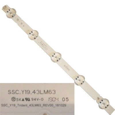 Tira 5 leds SSC_Y19_43LM63, LG 43LM6300PLA