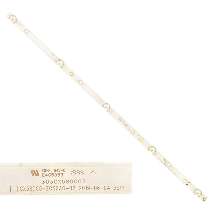 Tira 5 LEDS TD SYSTEMS K58DLX9US CX58D05-ZC52AG-02 303CX580002 usada