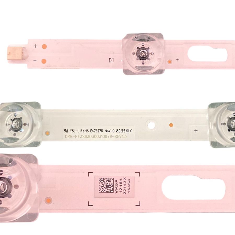 Tira 10 Leds Samsung UE43TU8072U BN96-1645A CRH-P43S630300310079-REV1.5 YSL-L