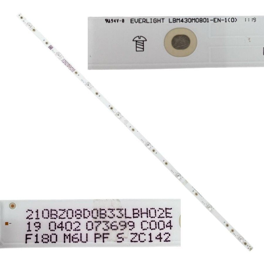 Tira 8 leds PHILIPS 43PUS6754/12 LBM430M0801-EN-1 210BZ08D0B33LBH02E