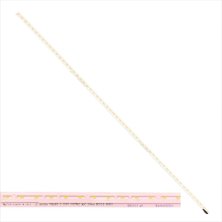 Tira Leds LG 70UK6950PLA 70UJ65 C Type 1707PKG REV2.0 EAV64232301 swap de desmontaje