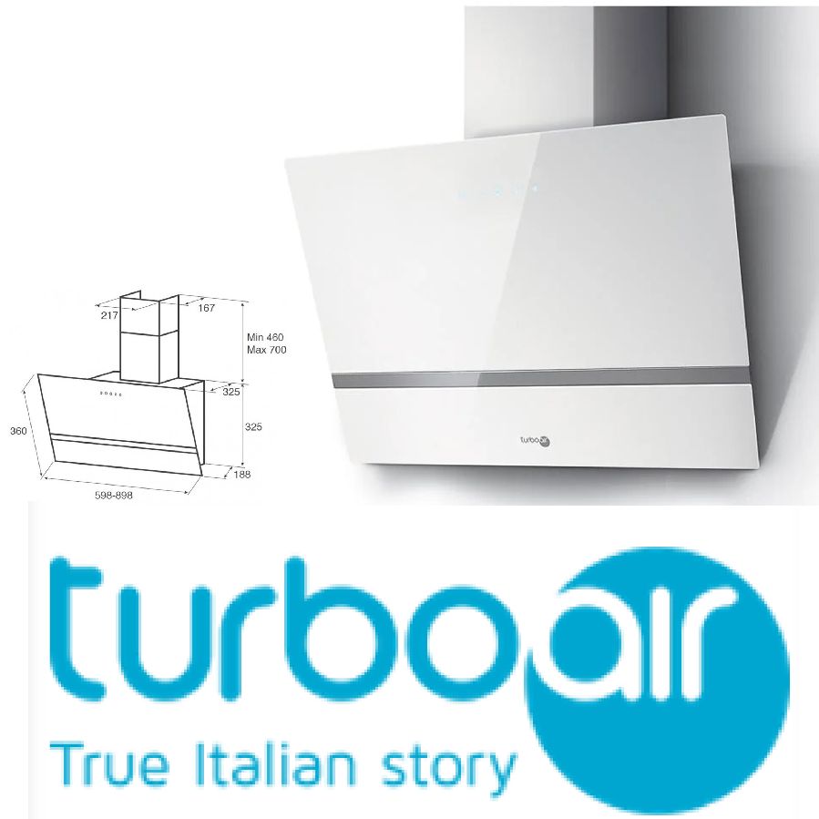 Despiece campana extractora TurboAir KITTY WH/A/60 blanca