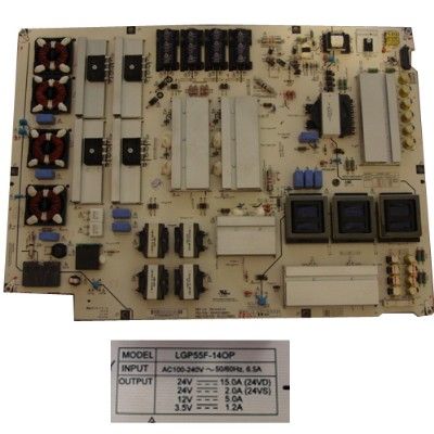 Fuente Alimentación LG 55EC930V, EAY63348801 LGP55F-14OP usada