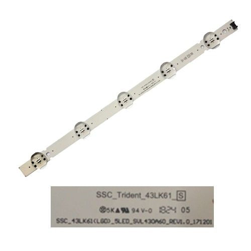 Tira 5 leds SSC_43LK61(LGD)_5LED_SUL430A60_REU1.0_171201 LG 43LK6100PLB