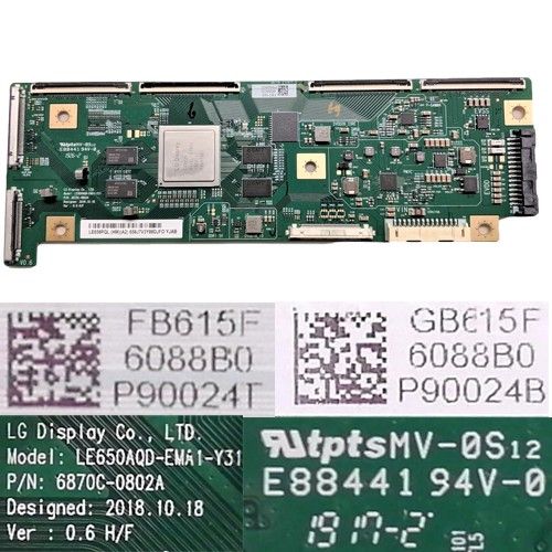 Placa T-Con 6870C-0802A, LG OLED65C9PLA