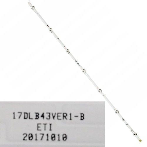 Tira 7 Led 17DLB43VER1-B, Toshiba 43L3863DG