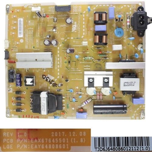 Fuente Alimentación EAX67645501(1.8), LG 55SK8000PLB