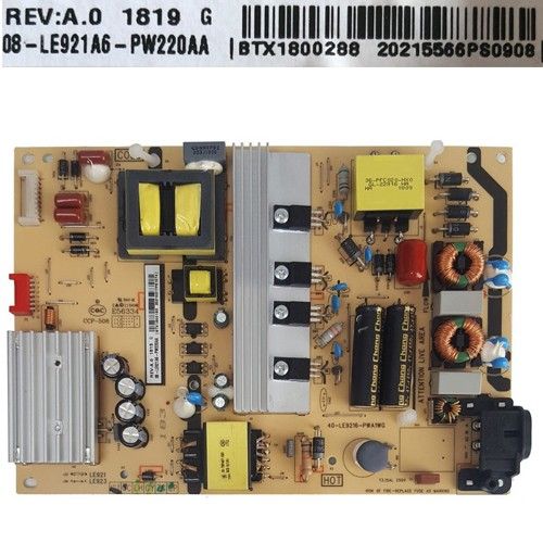 Fuente Alimentación Thomson 40-LE9216-PWA1WG REV:A.0 1819 G 08-LE921A6-PW220AA BTX1800288