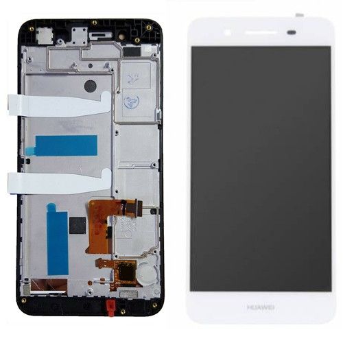 Pantalla Completa: lcd + táctil + frame, Huawei GR3, Enjoy 5s, P8 lite Smart... Blanca