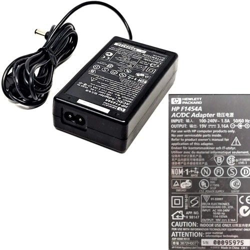 AC Adapter, Cargador... HP F1454A 19V Black SWAP/USADO