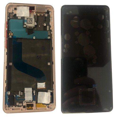 Display + Táctil + Marco/Frame Rosa, Pantalla Completa OLED Xiaomi Mi 9t, Mi 9t pro, Redmi k20 pro