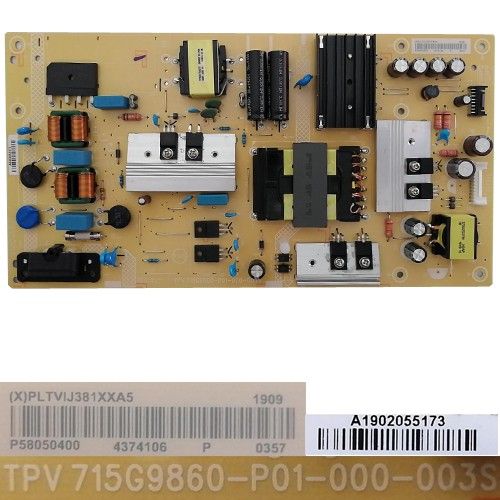 Fuente Alimentación TPV 715G9860-P01-00-003S, Philips 58PUS6203/12