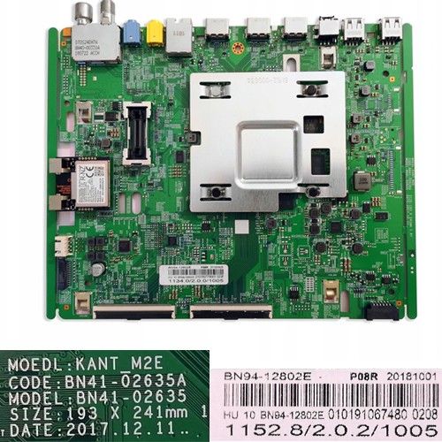 Placa Main BN41-02635A, BN94-12802E, Samsung UE65NU7172U
