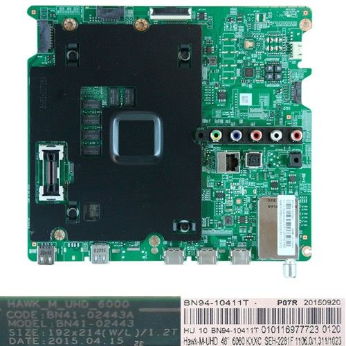 Placa Main BN94-10411T, BN41-02443A, Samsung UE48JU6060K