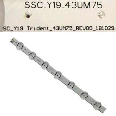 Tira 7 leds SSC_Y19_43UM75, LG 43UM75 EAY64592501