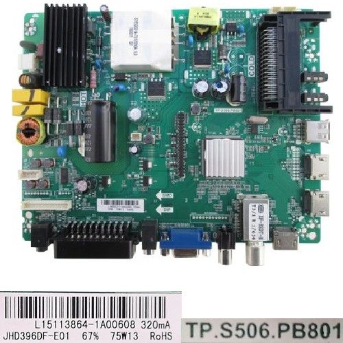 Placa Main TP.S506.PB801, JHD396DF-E01, Hisense LTDN40D50EU