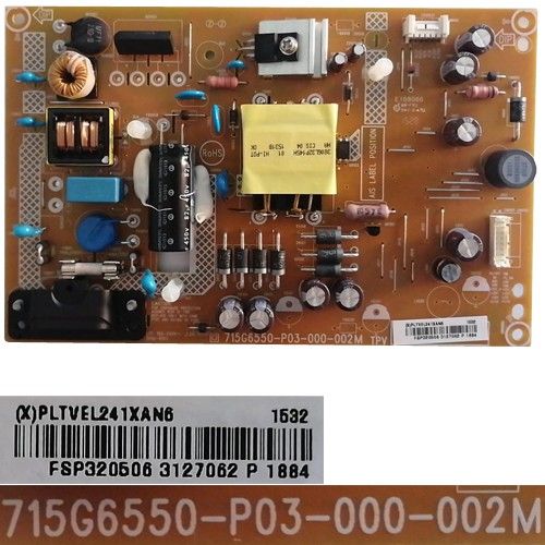 Fuente Alimentación 715G6550-P03-000-002M, (X)PLTVEL241XAN6, FSP320506, PHILIPS 32PHH4100/88