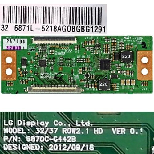 Placa T-Con 6870C-0442B, 6871L-5218AGOBGBG1291, Telefunken TE32472S27ZXD